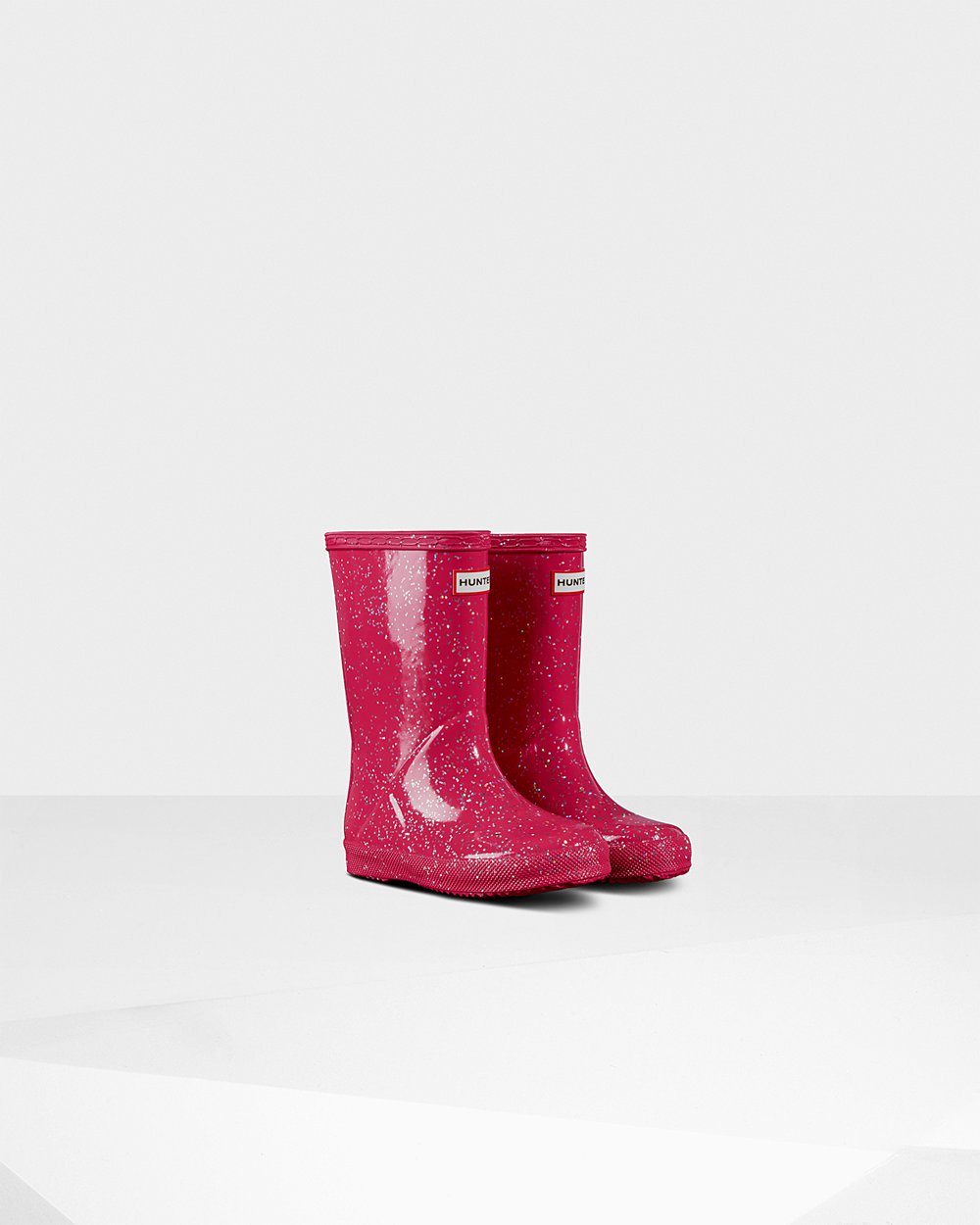 Regenlaarzen Kinderen - Hunter Original First Giant Glitter - Roze - 59SUVMIKJ